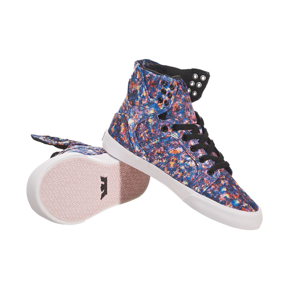 Baskets Montantes Supra SkyTop Multicolore Pastel/White Femme | IRJ-97220692